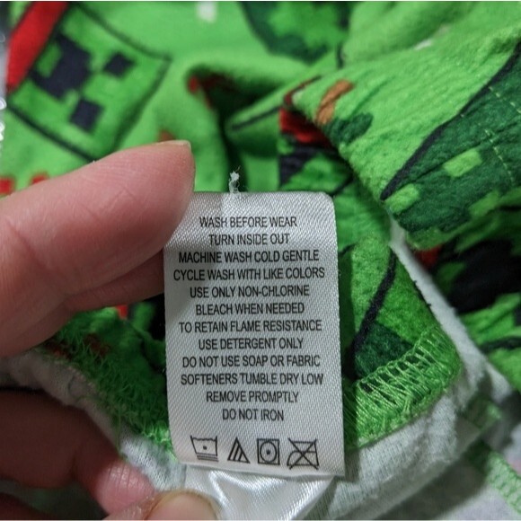 Minecraft Christmas Fleece Pajama Pants, Boys Large - Picture 2 of 10